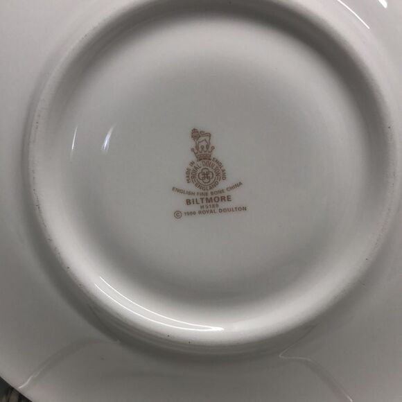 Royal Doulton Biltmore 4pc Replacement Saucers o553 - Picture 3 of 4